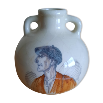 Vase Cazalas man with beret