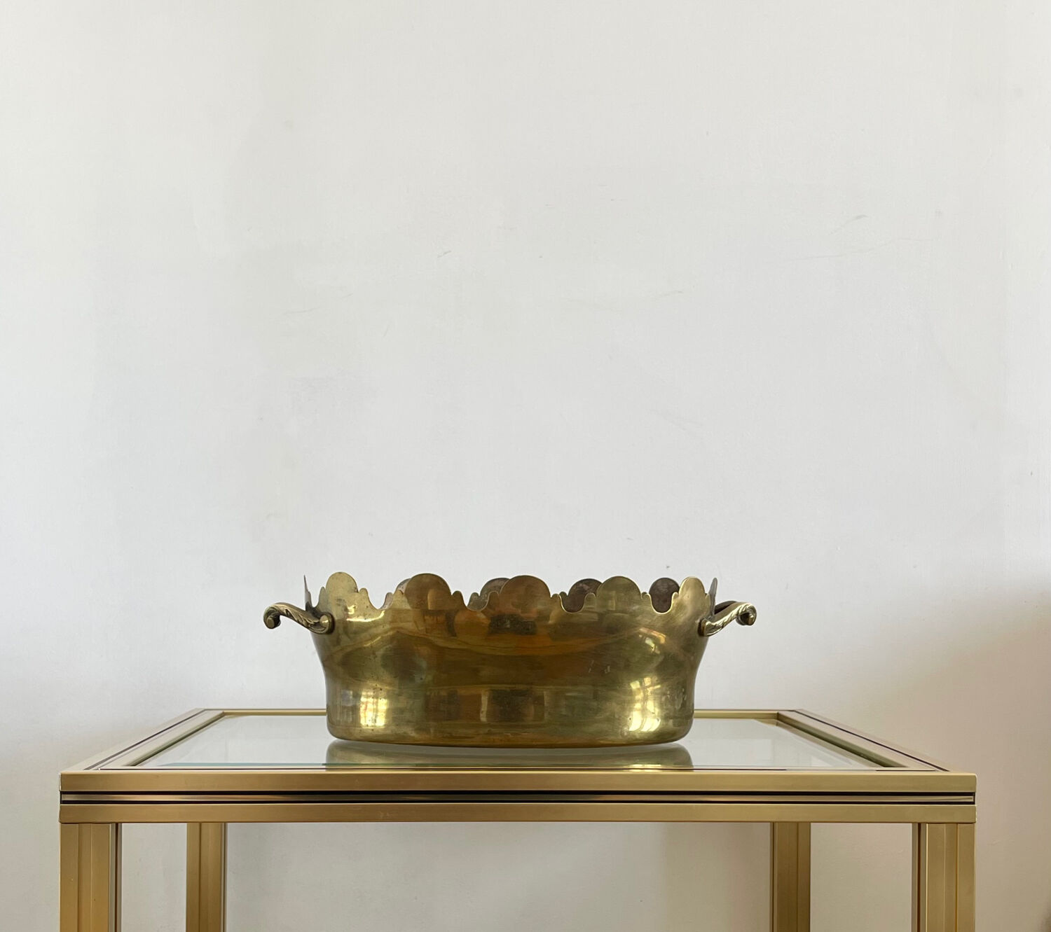 Napoleon III brass cache pot.