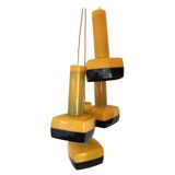 Vintage hanging lamp by Bent Karlby for A. Schroder, Kemi, 1970s