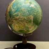 Vintage 1940s Columbus Duo Glass Globe Lamp