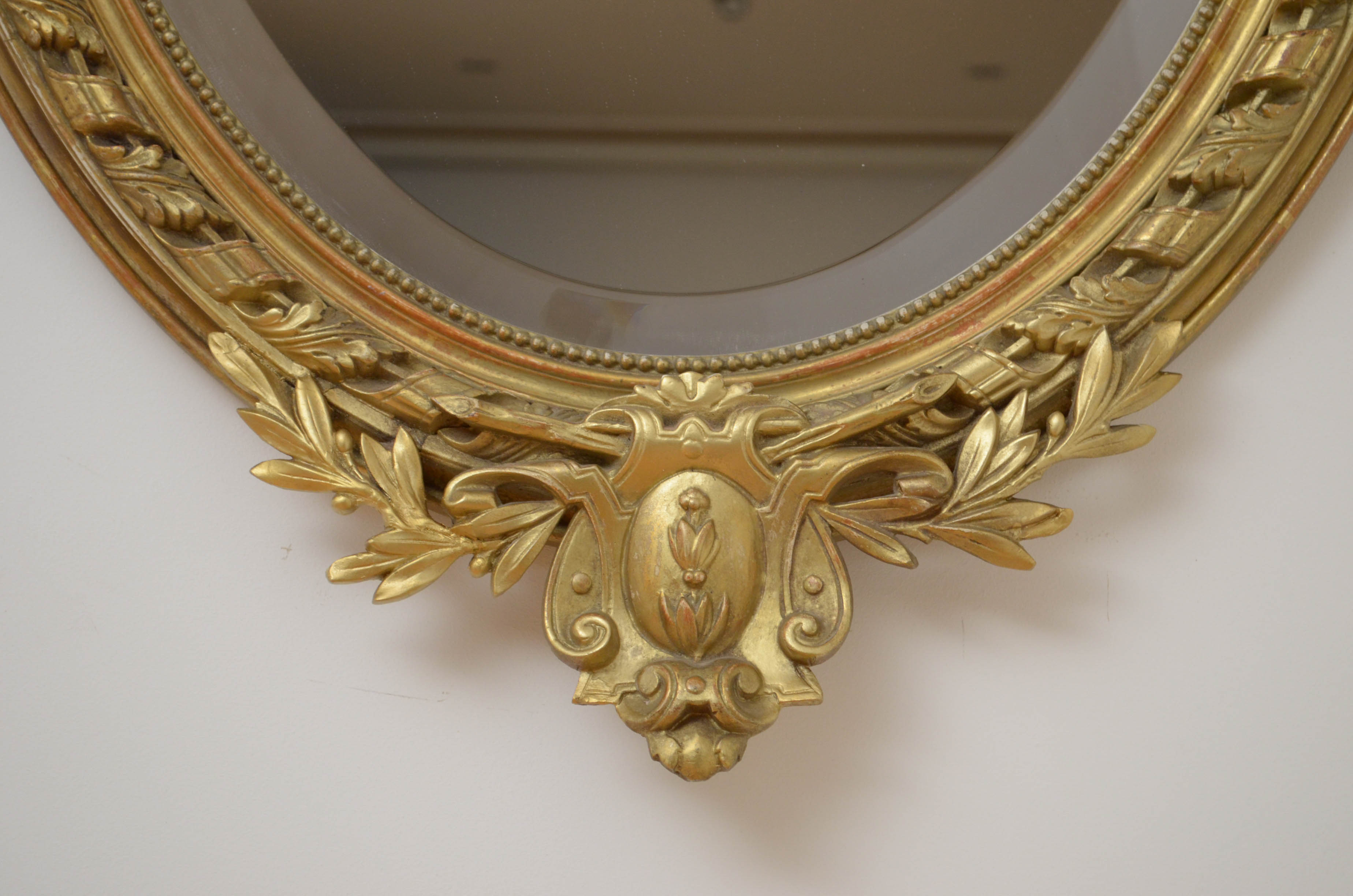 19th century gilt wall mirror - 112x70cm