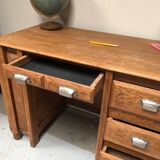 Old restored oak desk