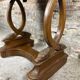 Empire style walnut and zinc furniture planter