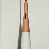 Opaline & Teak Pendant Lamp - Uno and Östen Kristiansson for Luxus