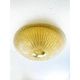 Venetian Lens Amber Graniglia Murano Glass Flush Mount by Simoeng