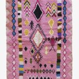 Pink Berber Rug - 206 x 160 cm