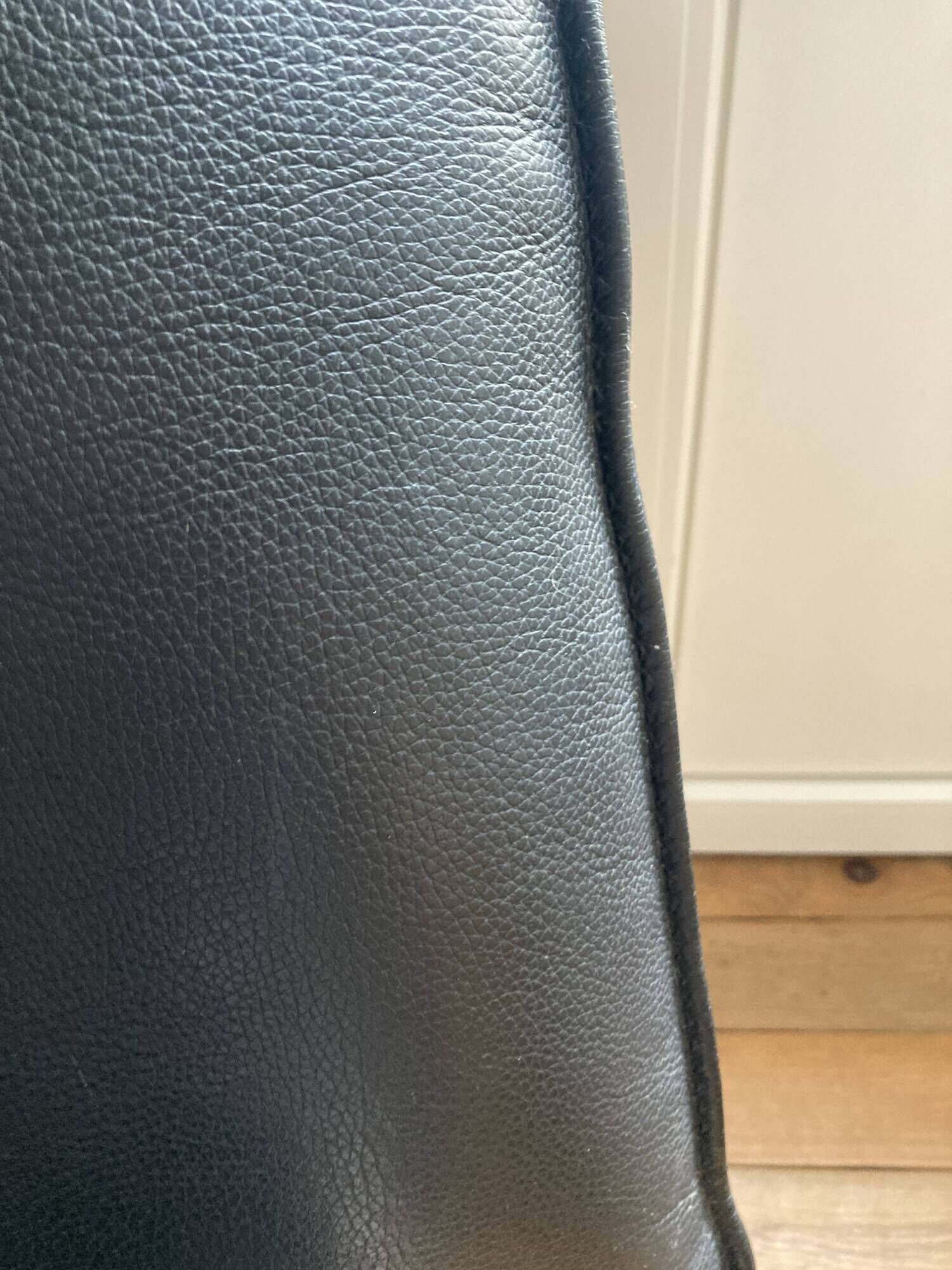 Tango 3-seater sofa Leolux from 2009 in black leather (designer Arn Armgardt)