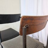 Set of 4 - Mix & Match Vintage Industrial Dining Chairs - 1970s Stol Kamnik