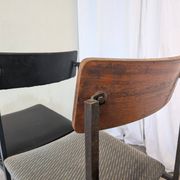 Set of 4 - Mix & Match Vintage Industrial Dining Chairs - 1970s Stol Kamnik