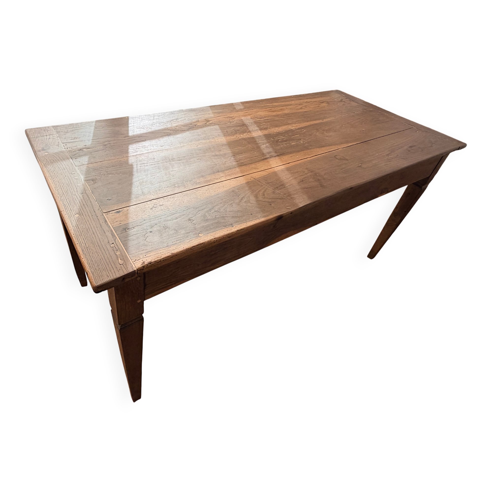 Ancienne table de ferme restaurée