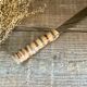 Bread knife with bamboo handle