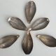 Set of 6 petals brass display