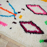 Handmade moroccan berber carpet 256 x 148 cm
