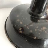 Set of 2 black enamelled bowls