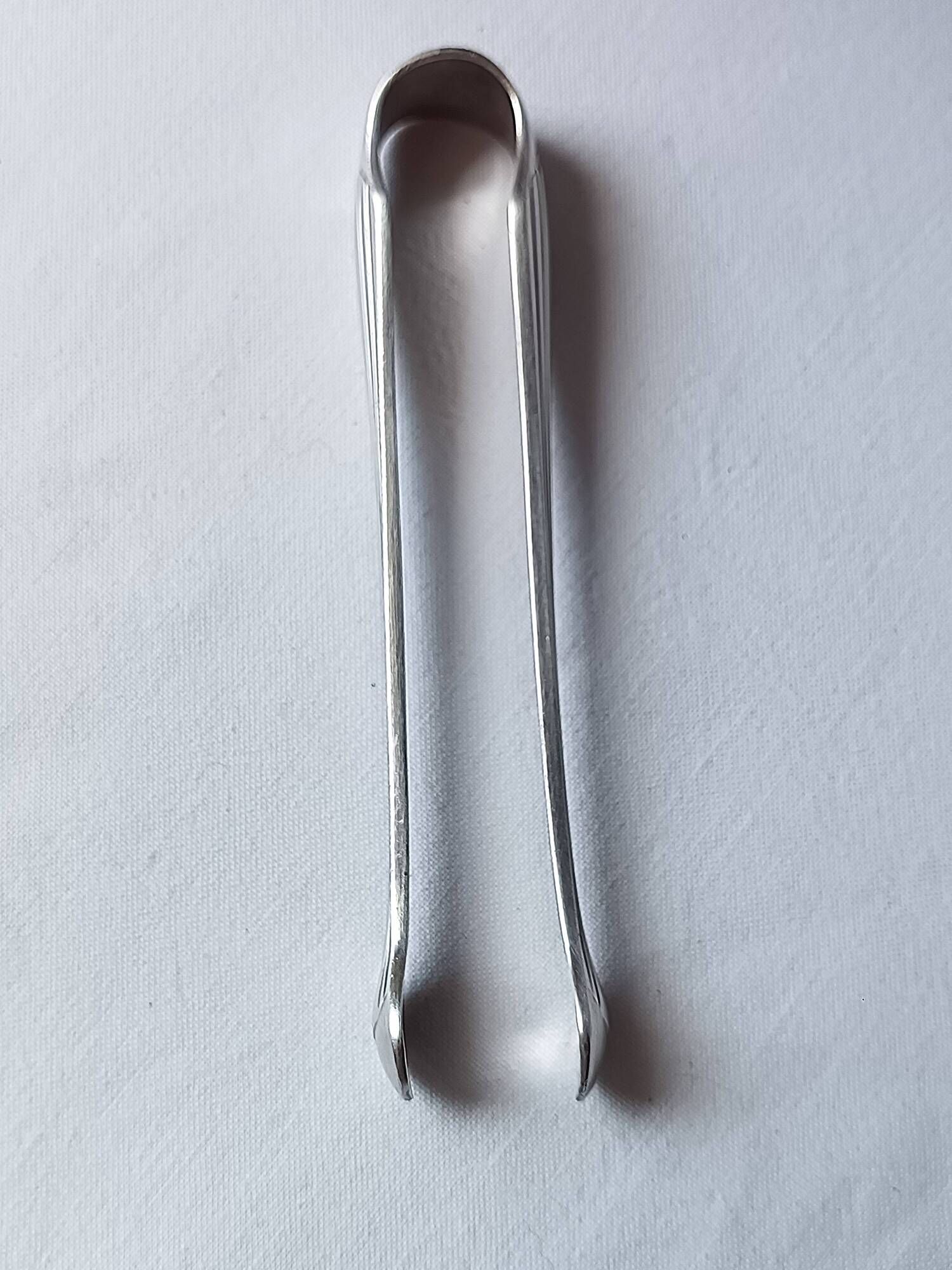Christofle Sugar Tongs "Boréal" in Silver-Plated Metal - Luc Lanel - Art Deco