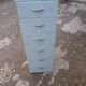 Meuble a tiroirs en fer d'atelier