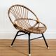 Fauteuil rotin corbeille enfant