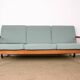 Danish 3-seater sofa in teak and new fabric, Senator model Ole Wanscher, France & Son.