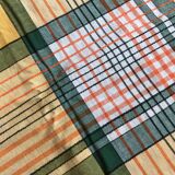 Checkered tablecloth