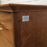 Chest of drawers 3 drawers golden oak compass feet