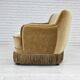 1970s, Danish 3-seater "Banana" sofa, original green velour.