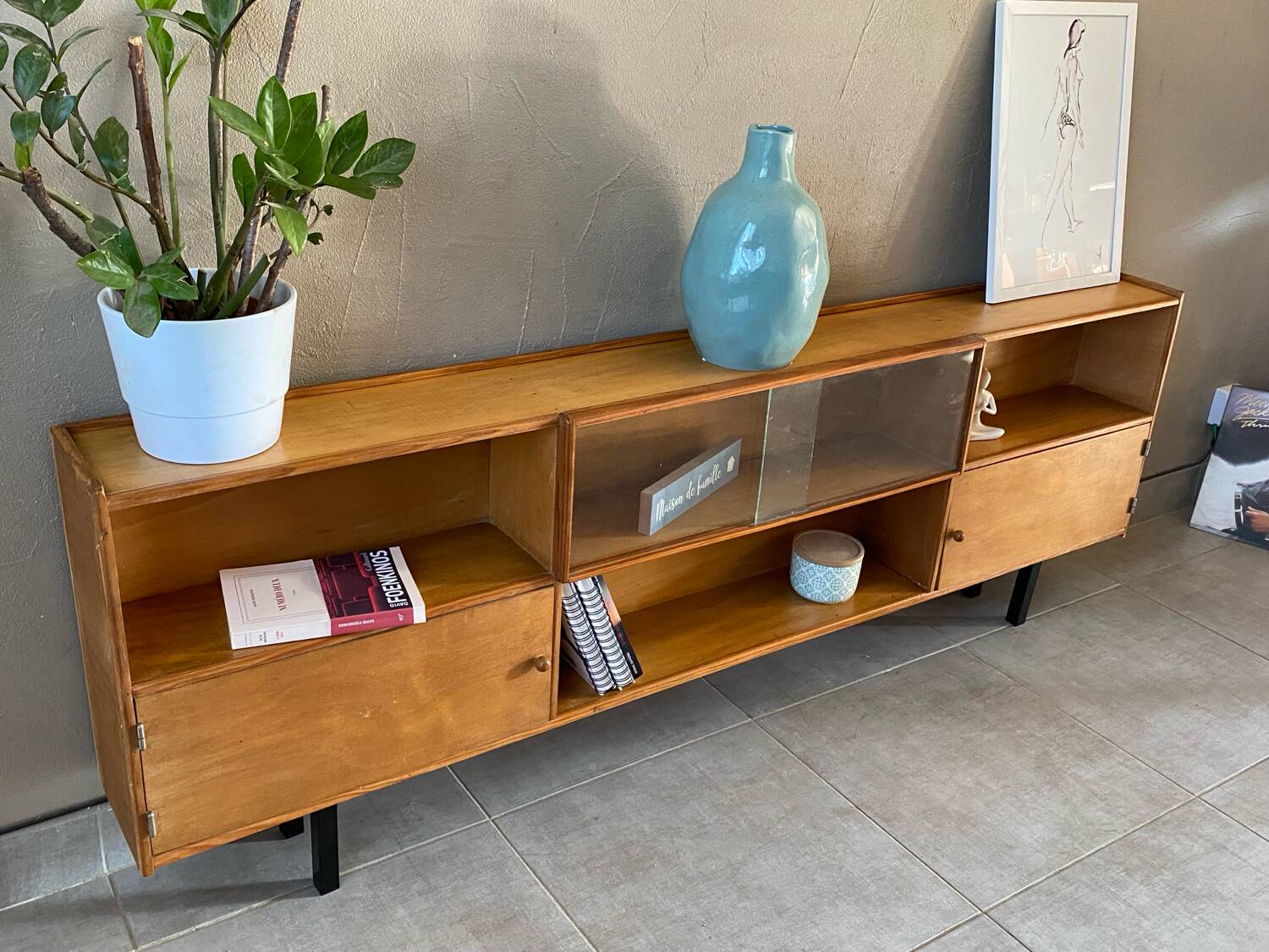Vintage sideboard 2 levels (shallow)