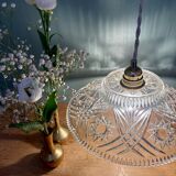 Vintage glass pendant light - tableware collection -