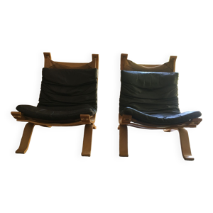 Paire de fauteuils scandinaves