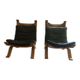 Paire de fauteuils scandinaves années 70/80