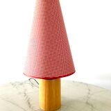 Lampe champignon vintage bois massif