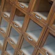 Vintage Large German Beech Haberdashery Shop Cabinet / Vitrine, 1950s
