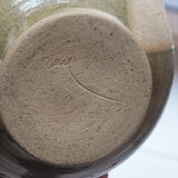 Pichet Cochon in glazed stoneware signed Jean