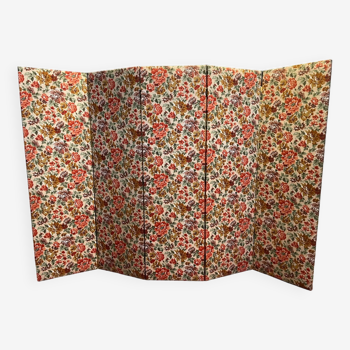 Screen in floral fabric 1960