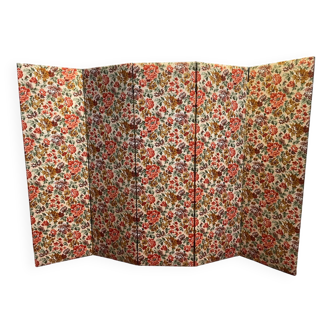 Screen in floral fabric 1960