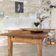 Vintage farmhouse table in solid oak.