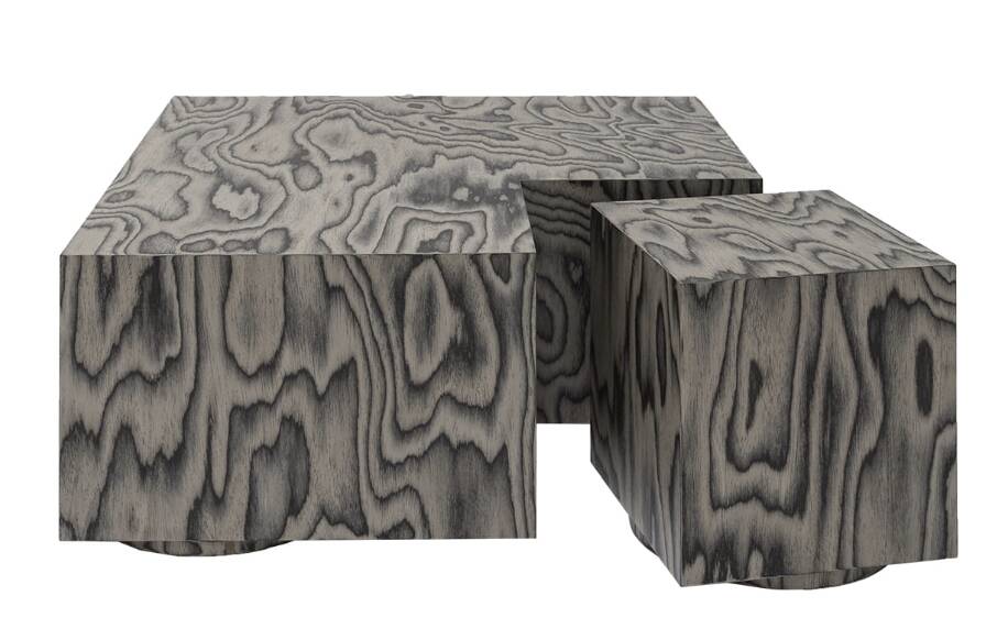 Sottsass object 106 wood veneer side table