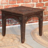Side table carved top