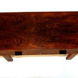 Rosewood console, Glas & Trä, Sweden, 1960