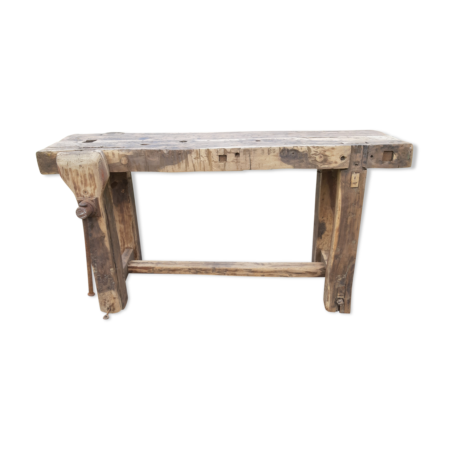 Old walnut workbench