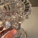 Paire de flambeaux en verre taillé – Époque Napoléon III