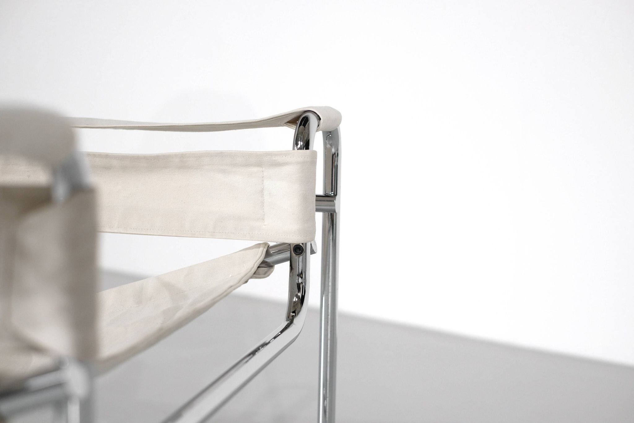 "B3 Wassily" armchair in fabric by Marcel Breuer for Bononia, Italy