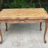 Louis XV extendable dining table, 18th century, renovated in solid oak 230cm