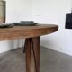 Round table 1950s constructivist walnut