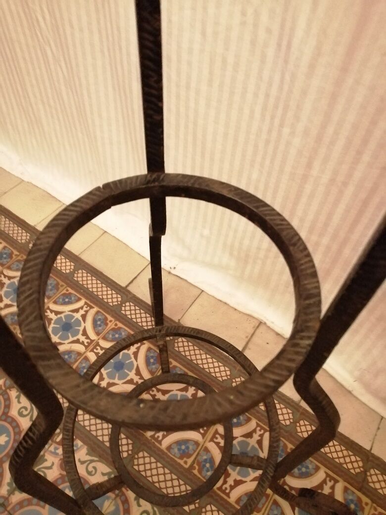 mantle door forged iron Courtrai art deco 1925 1930