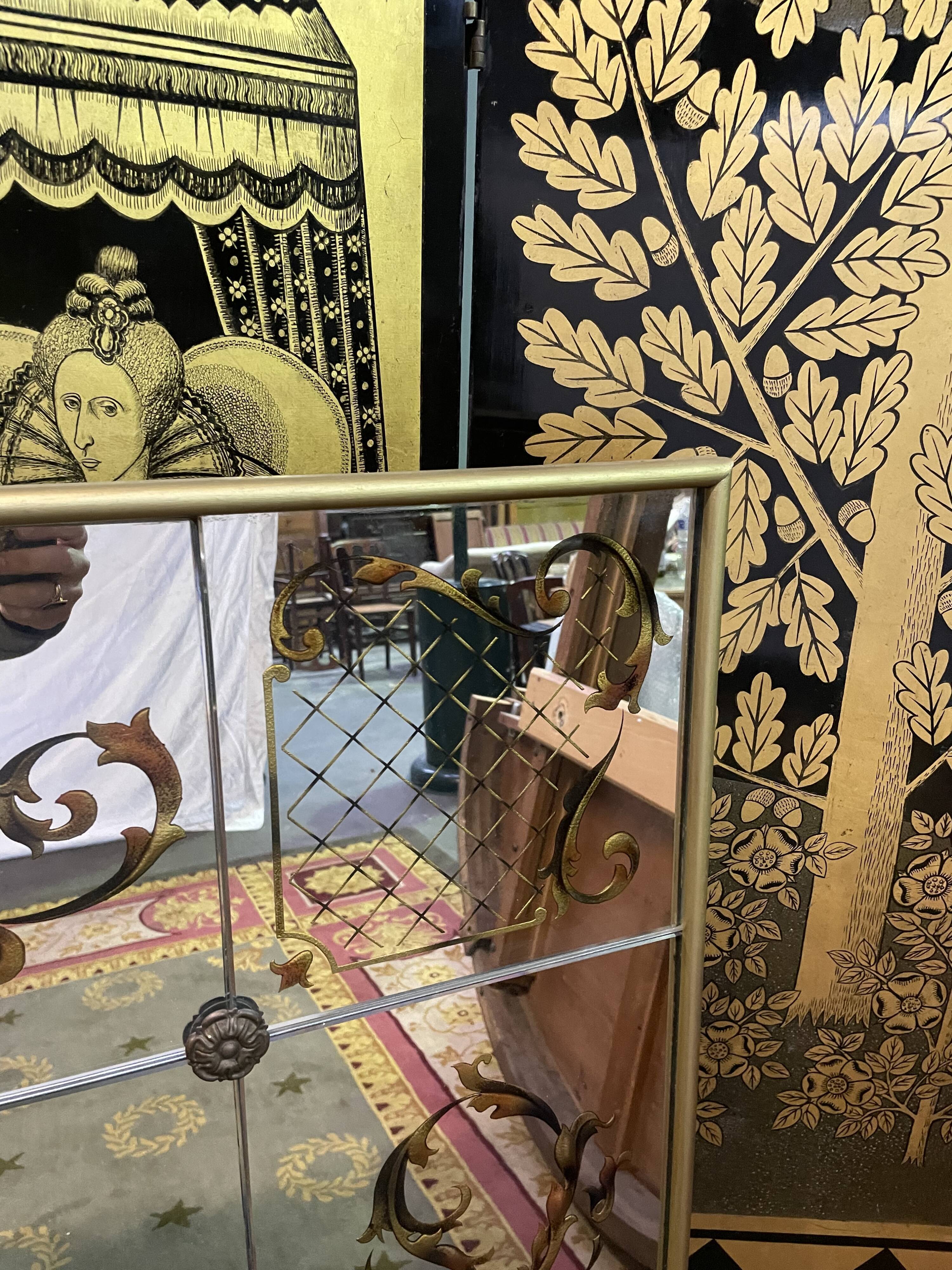 Bistro mirror - eglomised glass brasserie, 224x114 cm