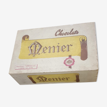 Wooden box of menier chocolates