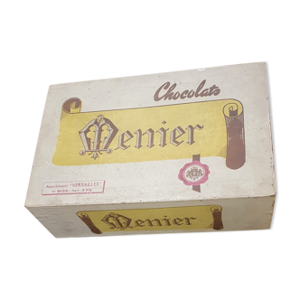 Wooden box of menier chocolates