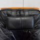 Leather and beech relaxation chair - 1970 / 1980