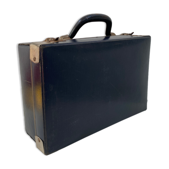 Old blue suitcase from the 50s