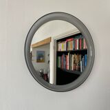 Round bluish plexiglass mirror